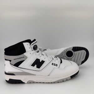 New Balance Men 650R Size 13 Lifestyle Sneaker White Black BB650RCE